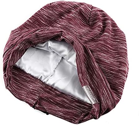 Beanie Sleep Hats Bonnet for Women Girls Curly Frizzy Hair Cover - Image 6