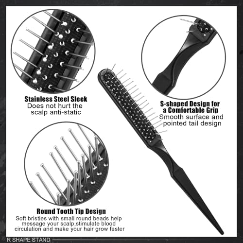 ProSuites 2 Pack Wig Head Stand with 3 PCS Wig Brush Comb, Travel Wig Holder Comb Set for Women Multiple Wigs - Image 6