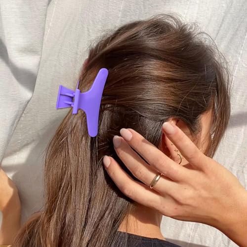 Ondder Pink Purple Butterfly Hair Claw Clips for Styling & Sectioning - Makeup Hair Accessories for Women & Girls - Image 4