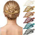 AWAYTR 6Pcs French Flat Hair Clips, Lay Flat Claw Clip for Women by AWAYTR