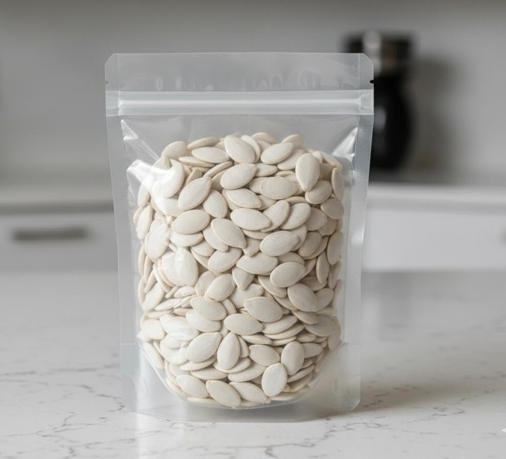 Roasted and Salted Oregon Squash Seeds, White Pumpkin Seeds in Shell (2 Pound) - Image 3