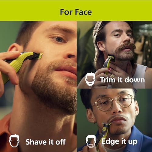Philips Norelco OneBlade 360 Hybrid Face Trimmer and Shaver, 5 Length Comb - Image 2