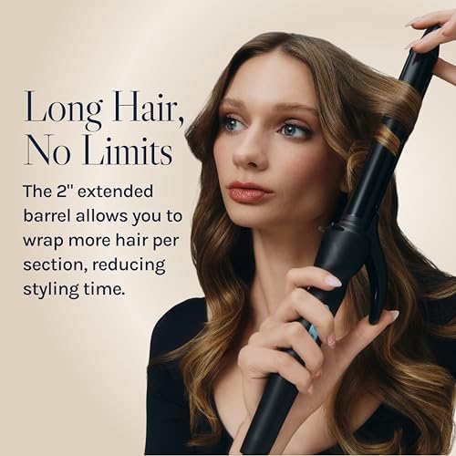 Bio Ionic Long Barrel Curling Iron, Moisture Heat Technology & NanoIonic MX - Image 2