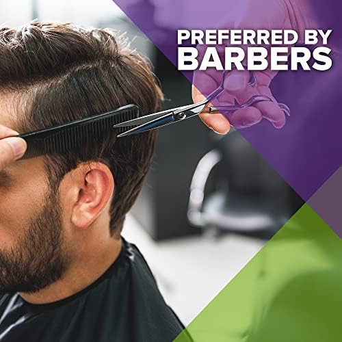 MARS Wellness 4 Piece Professional Comb Set Black BULK 20 Pack - USA MADE - Fine Pro Tail, Dresser Hair Comb Styling Comb - for Men Women - Parting Teasing and Styling - Image 7