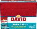 DAVID Sunflower Seeds, Ranch Flavor, Father's Day Baseball Snack for Dad, 1.625 oz. (Pack of 144) by DAVID