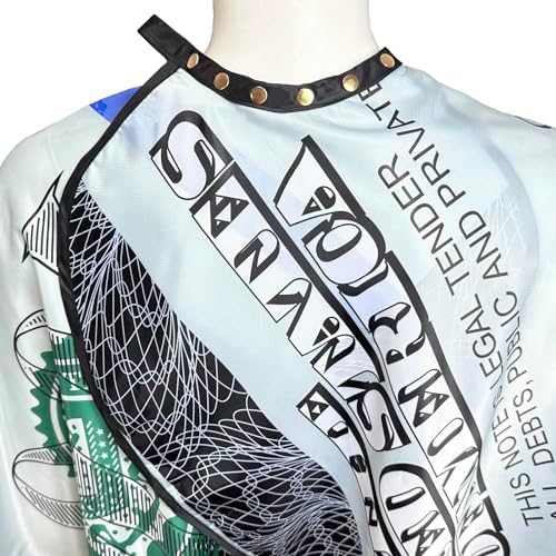 Barber Capes for Men, Hair Cutting Cape with Copper Snaps Closure, Salon Cape for Stylist, Waterproof Large Hairdressing Gown- 63”× 56”, Dollar Style - Image 2