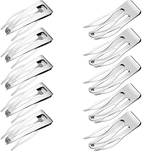 Chinco Silver 24 Pcs Double Grip Hair Metal Snap Clips,2 Inch by Chinco