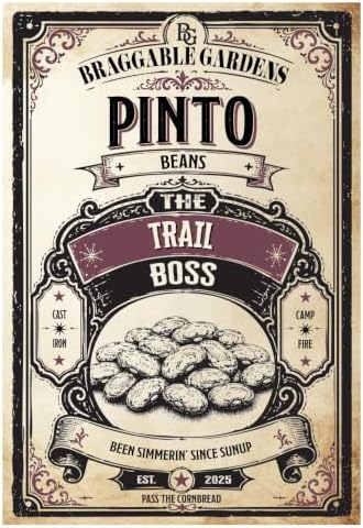 Pinto Bean Seeds for Planting, Heirloom Dry Bean Vegetable Seeds, Creamy Flavorful Beans for Soups, Chili, Refried Beans, Slow-Simmered Recipes and Pantry Storage - Image 2