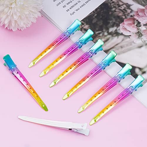Bantoye 24 Packs Duck Bill Clips 3.35 Inch Metal Alligator Clip, Rainbow - Image 5