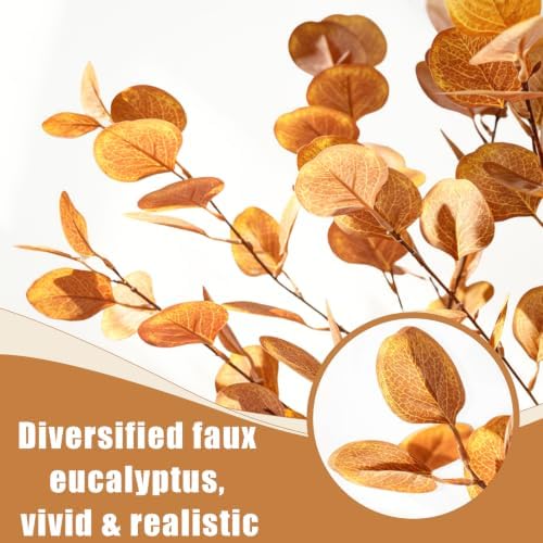 Caxchiling Artificial Fall Eucalyptus Tree 2FT, Faux Potted Tree Indoor - Image 2