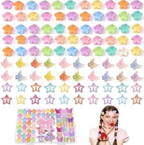 120 PCS Mini Hair Clips Girls Hair Accessories Matte Claw Clips by Lizioo