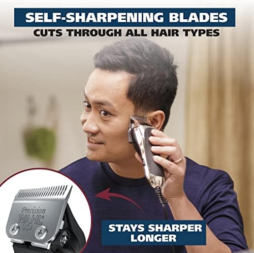 Wahl USA Chrome Pro Corded Clipper Complete Haircutting Kit for Men - Image 3