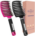 Boar Bristle Detangling Hair Brush for Wet & Dry Hair, Women Men by Kertiberif
