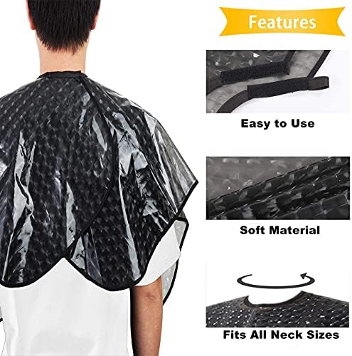 Short Waterproof Hair Dye Cape, Salon Cover for Hair Color,Shampoo - Image 5