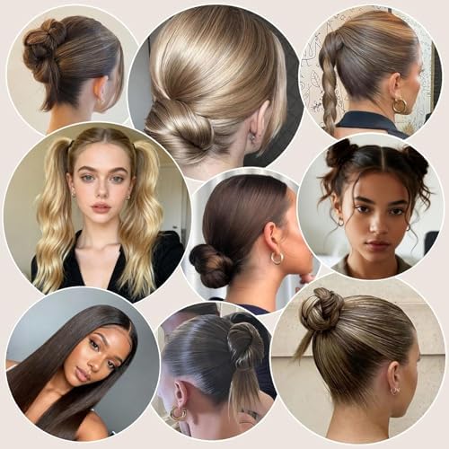 Bobby Pins for Women, Kids 100 Count Hair Wax Stick Hair Bun Maker Kit - Image 5