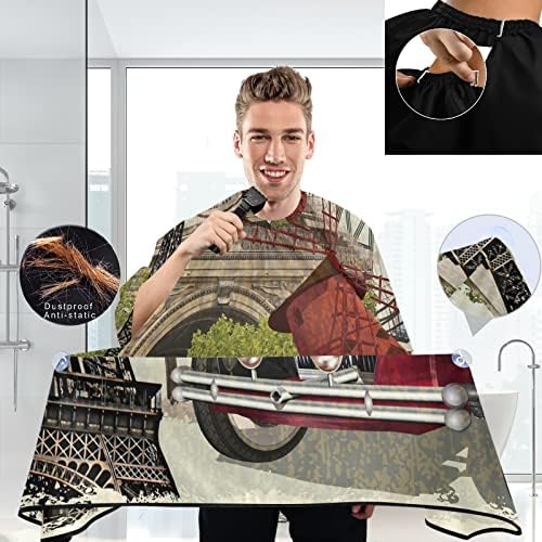 Barber Capes Polyester Hair Cutting Salon Cape with Snaps Beard Bib Hairdresser Gown Stylist Cape For Men Women - Image 3
