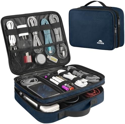 MATEIN Cord Organizer Travel for Men, Large Travel Accessories Changer Case by MATEIN