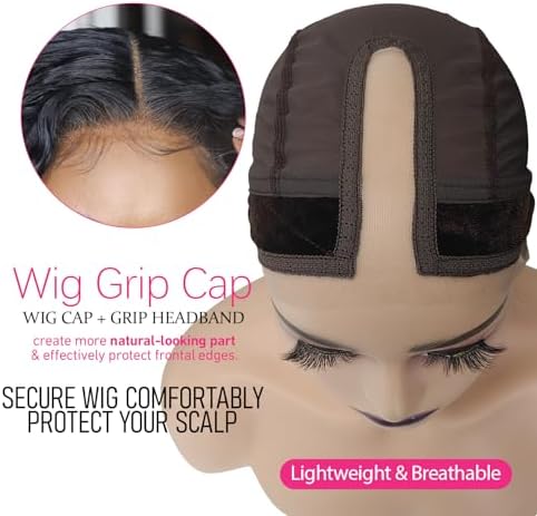 Labhairs Wig Grip Cap for Women, Lace Hairline & Part, Non-Slip, Brown - Image 2
