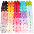 JOYOYO 50pcs Boutique Grosgrain Ribbon Pinwheel Hair Bows for Baby Girls, Toddler Bows Hair Clips Birthday Gifts In Pair by JOYOYO