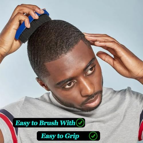 Wave Brush 360 Degree Curved for Men - Medium Hard Hair Brushes - Image 7