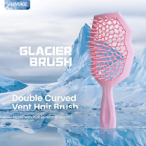 AIMIKE Glacier Detangler Brush for Curly Hair, Wet & Dry Hair Brush - Image 2