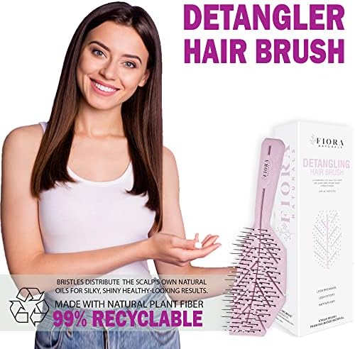 Fiora Naturals Detangling Hair Brush for Women, Detangler Hair Brush, Pink - Image 5