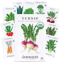 Sereniseed Certified Organic Fall Vegetable Seeds 10-Pack Kit by Sereniseed