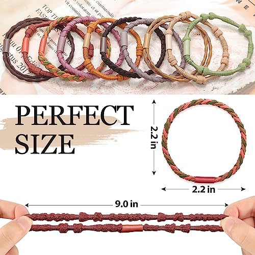 KANPRINCESS Boho Hair Ties For Girls, Bracelet Hair Ties For Women, Hair Tie Bracelet, Elastic Hair Bands For Ponytails, Ponytail Holder For Daily Life, Sport, Cooking, Working (20pcs) - Image 2