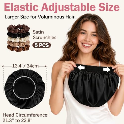 Babalet Double Layer Satin Bonnet for Sleeping Women Men Sleep Cap - Image 4
