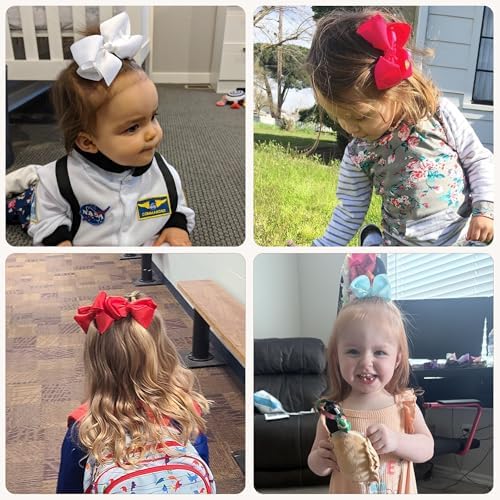 CÉLLOT 40PCS 4.5 Inch Hair Bows for Girls Toddler Hair Accessories in Pairs - Image 4