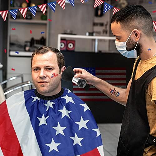 FEBSNOW Barber Cape Professional Hair Cutting Cape with Neck Duster Brush - Image 5