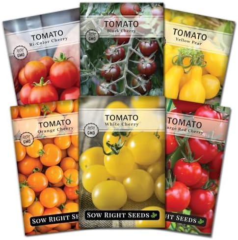 Sow Right Seeds - Cherry Tomato Seed Collection for Planting Home Garden by SowRightSeeds