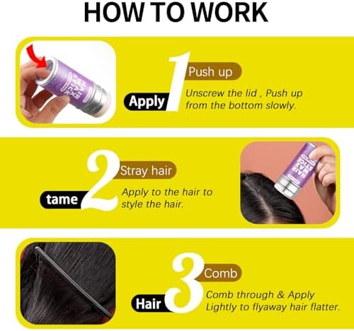 SWEET VIEW Hair Wax Stick & Slick Back Brush - Image 6