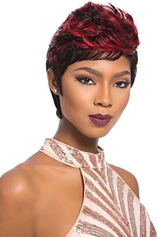 Sensationnel Empire curly weave hair - 27 pcs human hair for weaving and sew in styles 3 different length 1,2,3 inch (BG BURGANDY) by Sensationnel