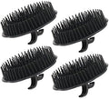 Segbeauty Mens Shampoo Brush, 4pcs Scalp Massage Brushes, Massage Hair Brush Floriated Shower Comb for Deep Cleaning Hair Men's Hand Brush Plastic Growth Beard Brush Pet Grooming Round Palm Brush by Segbeauty