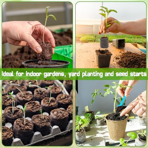 ZeeDix Peat Pellets for Seed Starting, 50 Pcs 40mm Seed Starter Soil Pods - Image 5