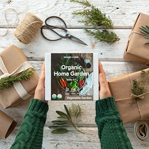 Organic Indoor Vegetable Garden Starter Kit - Made in USA - Certified USDA Organic - 5 Seed Types Cherry Tomato, Lettuce, Carrot, Radish, Green Bean | Indoor Plant Seeds, Indoor Garden Kit, Plant Kit - Image 3