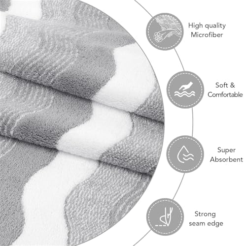 SUNLAND Microfiber Hair Towel 40 X 20 inch 2Pack - Image 3