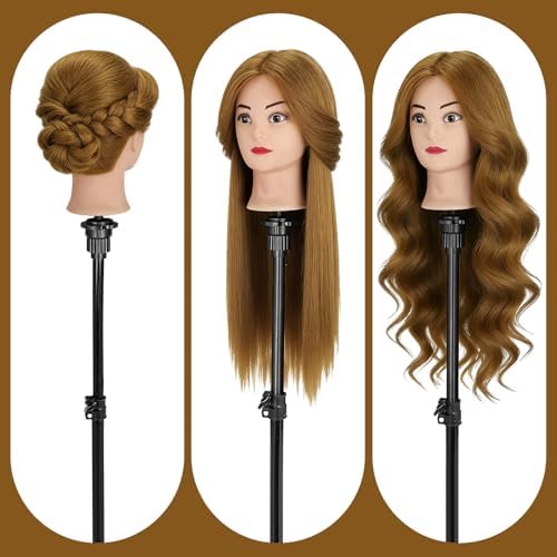 26" Mannequin Head with Hair for Hairdressing Training and Hair Styling - Image 6