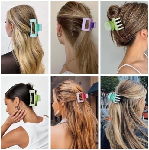 SMKSL 12 Pcs Hair Claw Clips for Women & Girls Summer Hair Accessories - Image 7