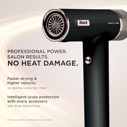 Shark SpeedStyle Pro Ionic Hair Dryer, Scalp Shield, Fine-Medium, HD731 - Image 2