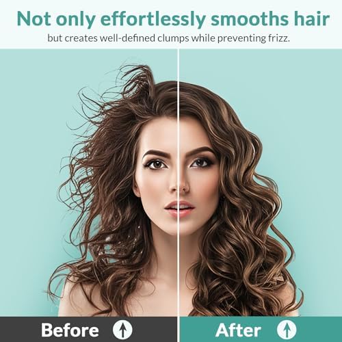 Curl Defining Brush, Curly Hair Brush Products for Effortlessly Detangling Shaping and Styling Women's Men's Curls on All Wet or Dry Hair Types, Reduces Frizz (Marble Purple) - Image 6