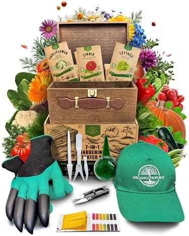 75 Medicinal & Tea Herb Seeds Variety Pack, Garden Seed Starter Kit - Over 47,380 Non-GMO Heirloom Seeds for Planting Herbs and Vegetables, Seed Box with Gardening Supplies, Gardening Gifts by OrganoRepublic