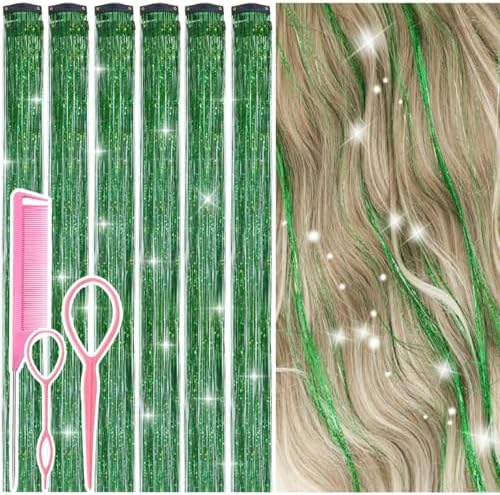 Hair Tinsel Clip in Green Fairy Hair Tinsel Kit by Rootoofocusesonthesecretstoenhancingwomensbeauty