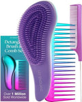 Lily England Detangling Comb & Brush Set for Girls, Tail & Wide Tooth Comb by LilyEngland