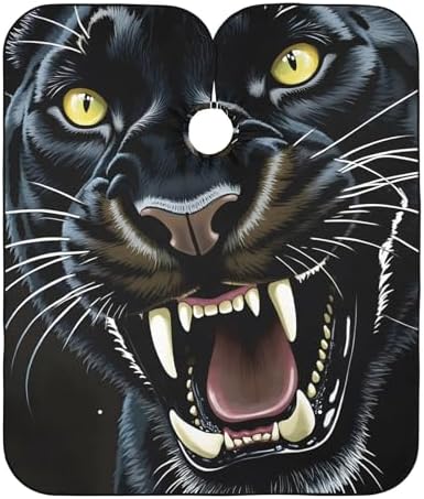 ALAZA Roaring Panther Barber Cape for Men Women, Waterproof Haircut Apron Beard Shaving Bib Hair Cutting Cloth 55 x 65 Inch by ALAZA