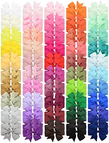 Choicbaby 100PCS 3 Inch Hair Bows for Girls Toddler Hair Accessories by choicbaby
