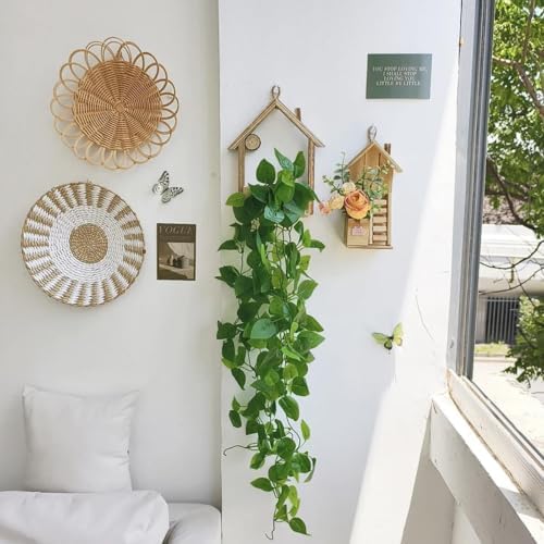2 Artificial Hanging Vine Plants, Wall, Living Room, Indoor Outdoor Decor - Image 3