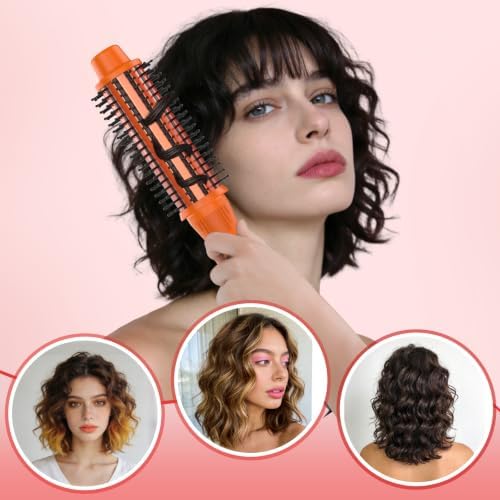 1 1/2 Inch Curling Iron Brush, Ceramic Thermal Brush for Long Hair - Image 2