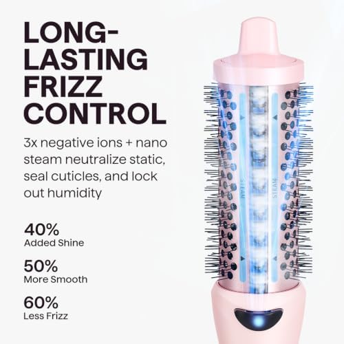 Wavytalk Steam Thermal Brush Steamlift Pro for Salon Blowout Look, 1.57" - Image 5